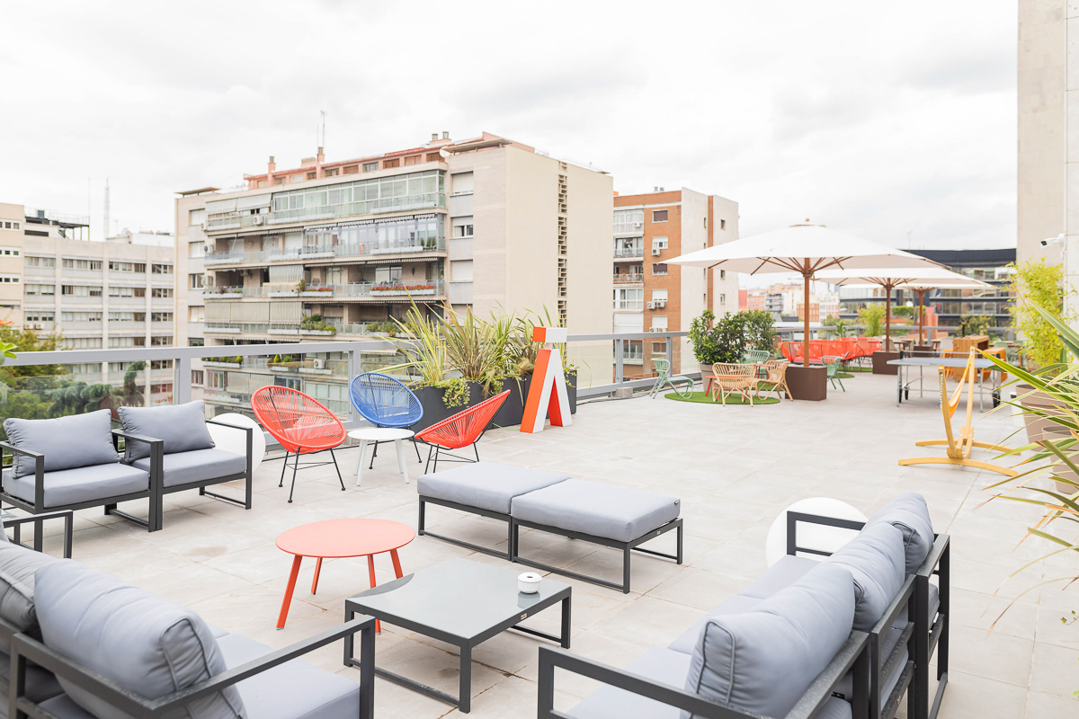 Terrace in Coworking in María de Molina, Madrid