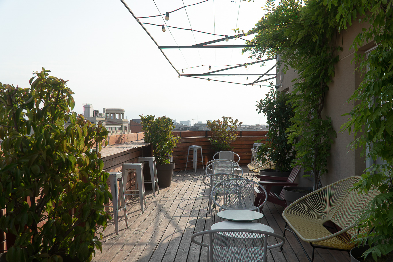Terrace in coworking spaces in Valencia